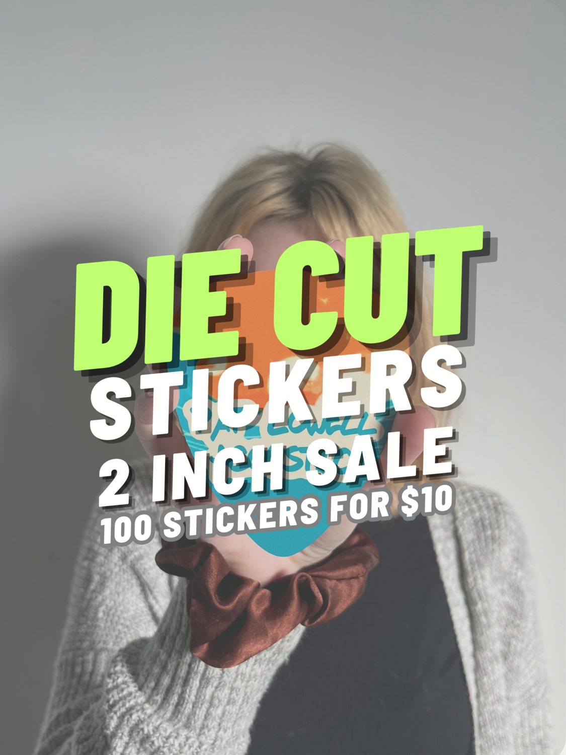 100 DIE CUT STICKERS FOR $10 ( 2 INCH )