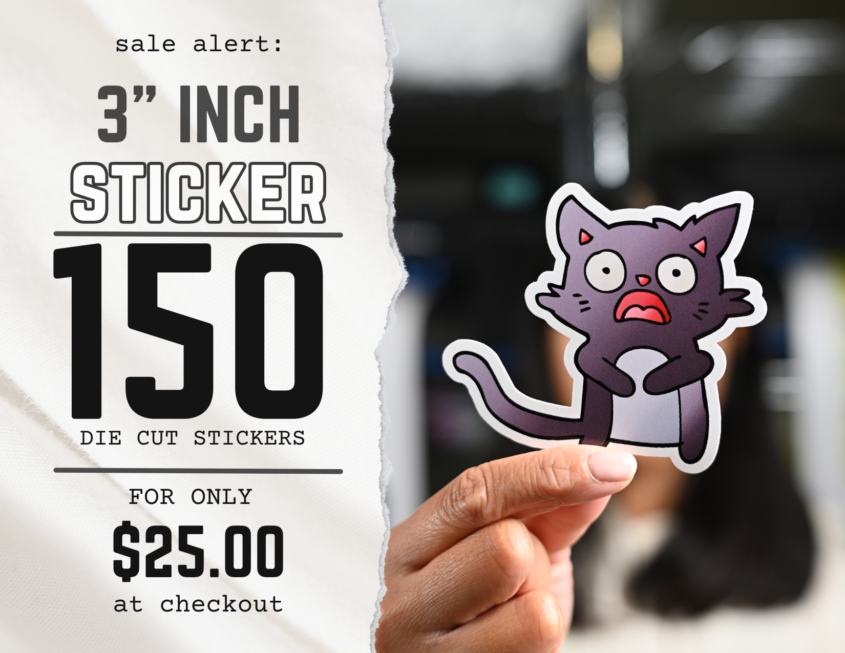 3'' INCH - 150 STICKERS
