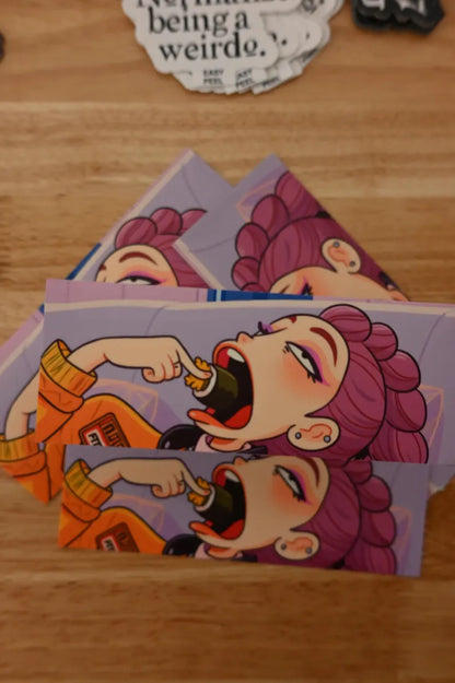 kpop demon hunter Anime peeker sticker  bumper 2 stickers